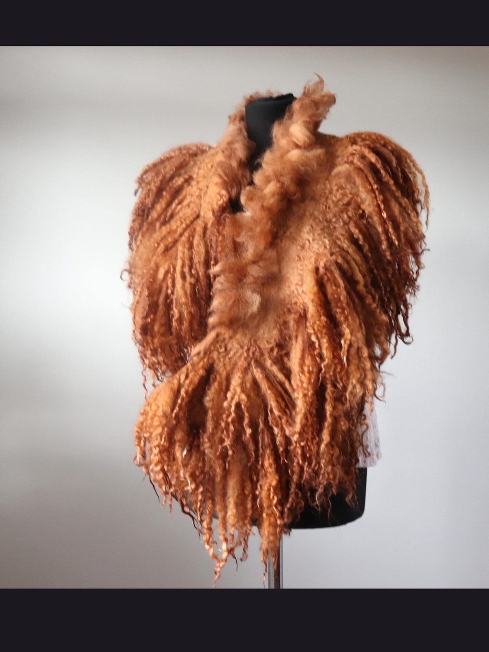 Felted Wool Handmade Rust Color
